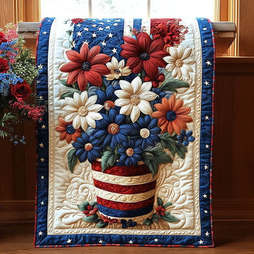 Liberty Bouquet Quilted Table Runner NCU0PT3310