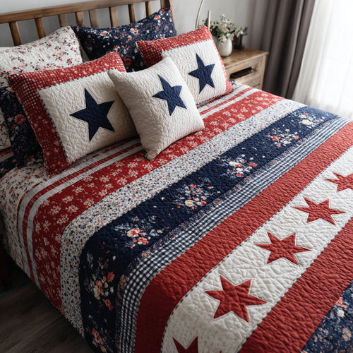 Liberty Dream 3-Piece Quilted Bedding Set NCU0NT11742
