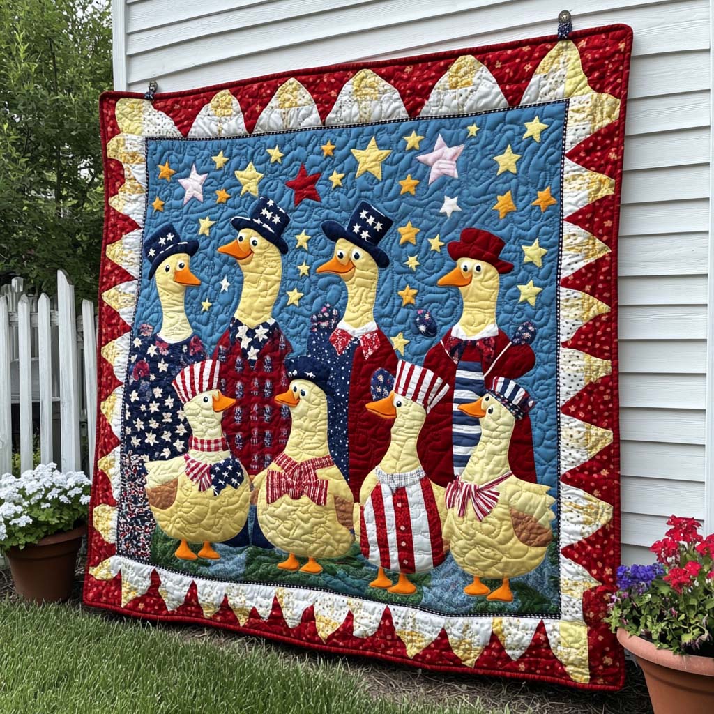 Liberty Duck March Quilted Blanket NCU0NT8156