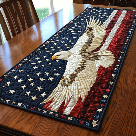 Eagle Patriotic Quilted Table Runner NCU0VT201