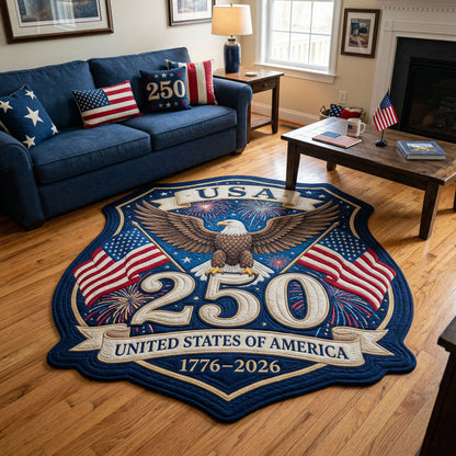 Liberty Emblem Custom Shape Area Rug NCU0NT12656