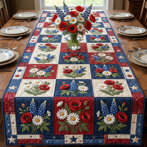 Liberty Garden Quilted Table Runner NCU0NT12431