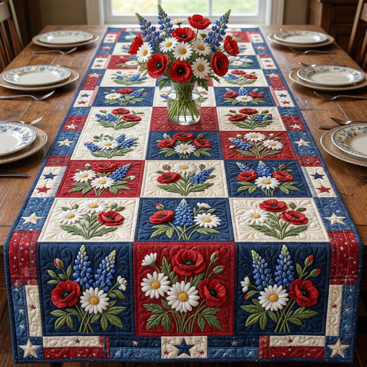 Liberty Garden Quilted Table Runner NCU0NT12431