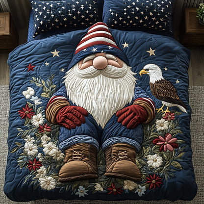 Liberty Gnome 3-Piece Quilted Bedding Set NCU0DV6574