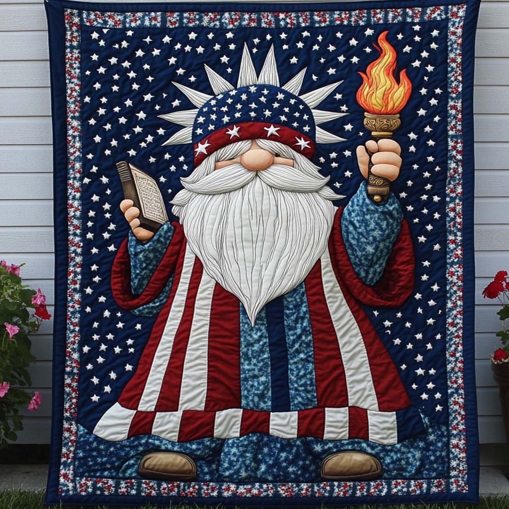 Liberty Gnome Quilted Blanket NCU0NT8220