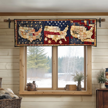 Liberty Map Quilted Valance NCU0NT8193