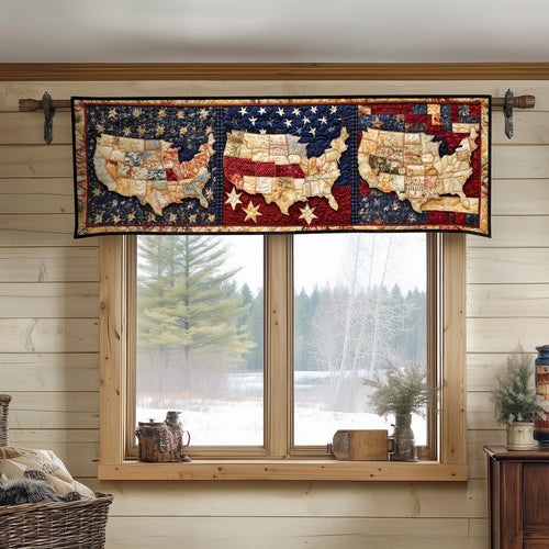 Liberty Map Quilted Valance NCU0NT8193