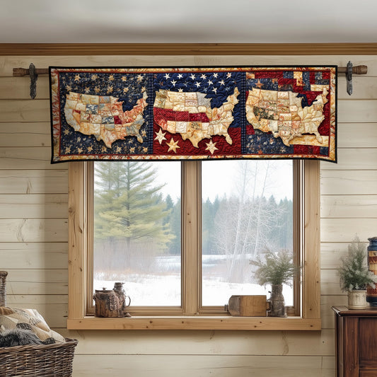 Liberty Map Quilted Valance NCU0NT8193