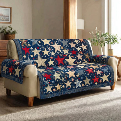Liberty Patch Quilted Sofa Cover NCU0DK12012