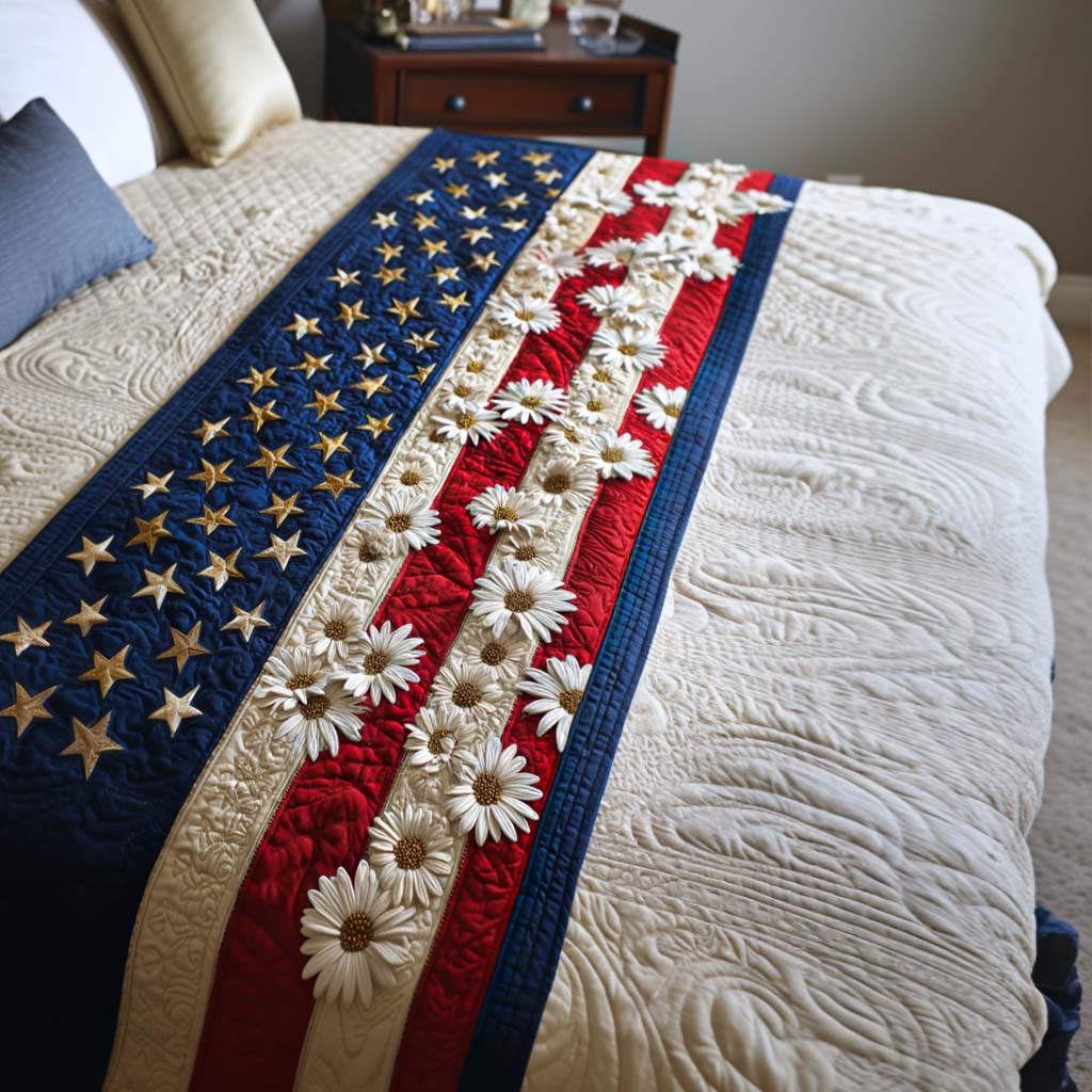 Liberty Petals Quilted Bed Runner NCU0NT11484