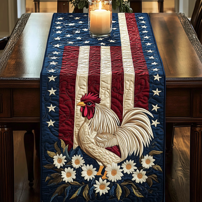 Liberty Rooster Quilted Table Runner NCU0VH4201