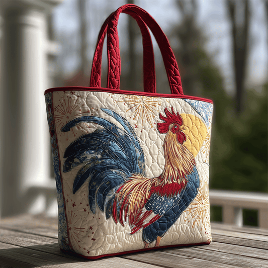 Liberty Rooster Quilted Tote Bag NCU0TH2843