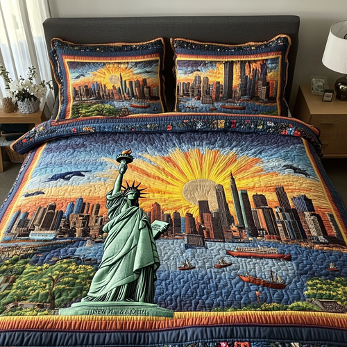Liberty Spirit 3-Piece Quilted Bedding Set NCU0DK7909
