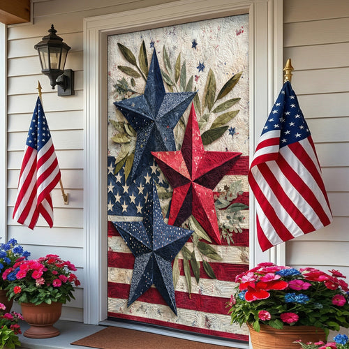 Liberty Stars Quilted Door Cover NCU0NT12680