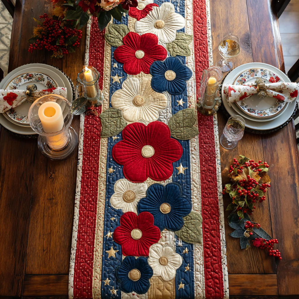 Liberty Threads Quilted Table Runner NCU0VH5761