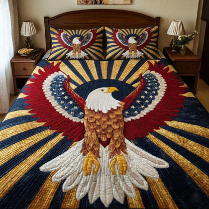 Liberty Wings 3-Piece Quilted Bedding Set NCU0DK12001