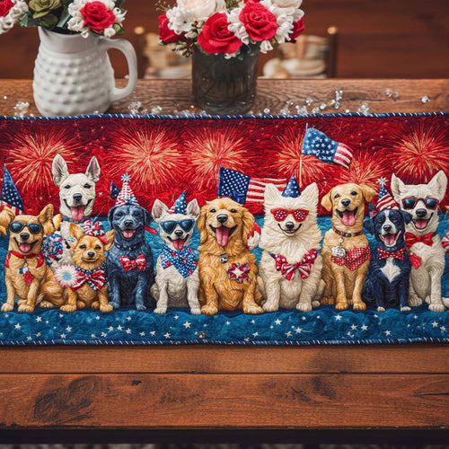 Liberty Woofers Quilted Table Runner NCU0NT8181