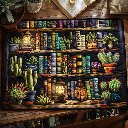 Library Cactus Quilted Place Mat NCU0PD130