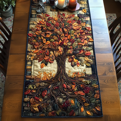 Library Bloom Quilted Table Runner NCU0VH4335