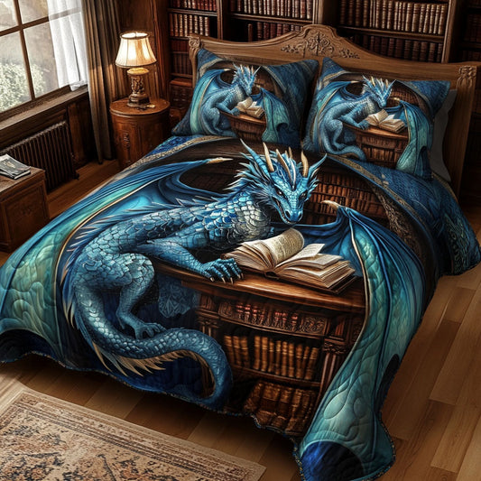 Library Sentinel 3-Piece Quilted Bedding Set NCU0NT5785