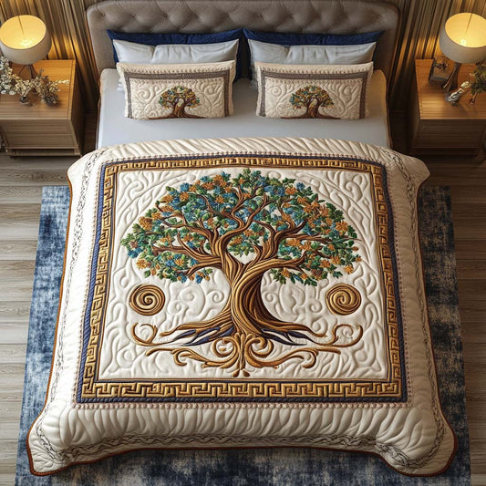 Life Balance 3-Piece Quilted Bedding Set NCU0NT9637