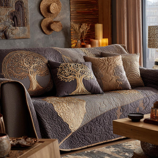 Life Balance Quilted Sofa Cover NCU0DV9188