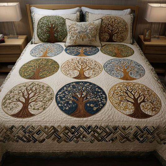 Life Tapestry 3-Piece Quilted Bedding Set NCU0DK11918