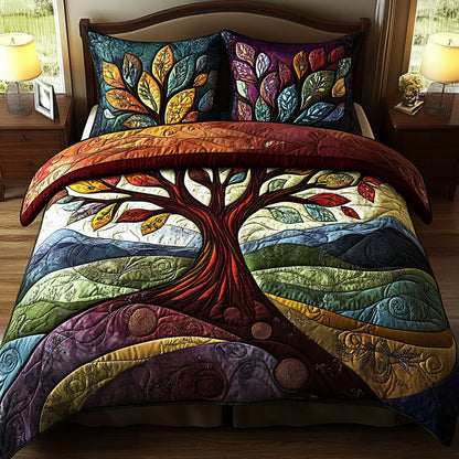 Life Tapestry 3-Piece Quilted Bedding Set NCU0DK11935