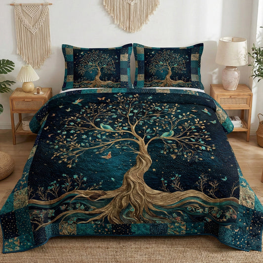 Life in Balance 3-Piece Quilted Bedding Set NCU0NT12281