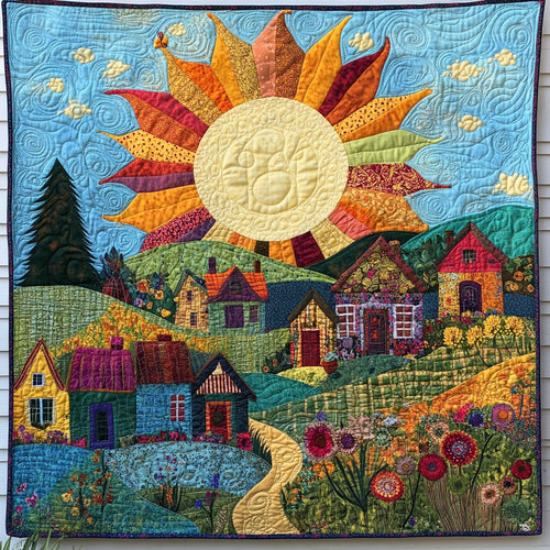Light Over Hills Quilted Blanket NCU0NT7127