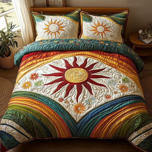 Light Vibe Meadow 3-Piece Quilted Bedding Set NCU0PT5392