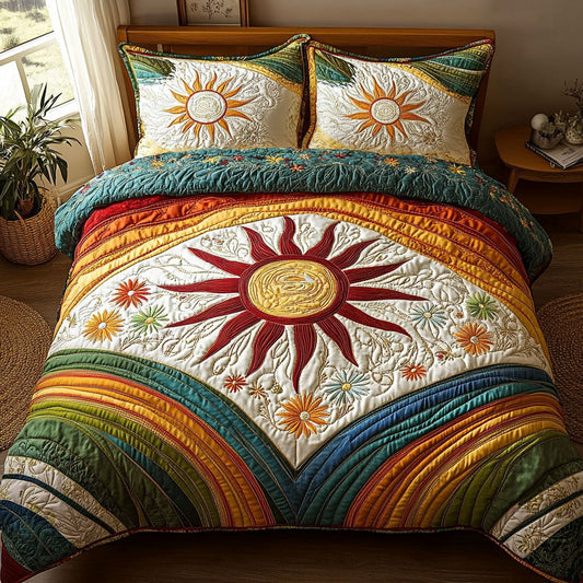 Light Vibe Meadow 3-Piece Quilted Bedding Set NCU0PT5392