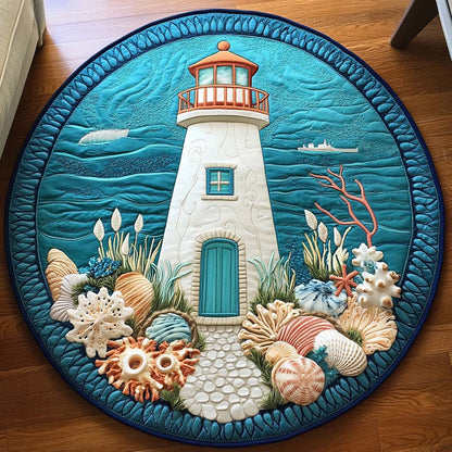 Light and Mist Quilted Round Mat NCU0NT7458