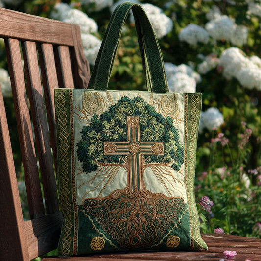 Light of the Cross Quilted Tote Bag NCU0PT8164