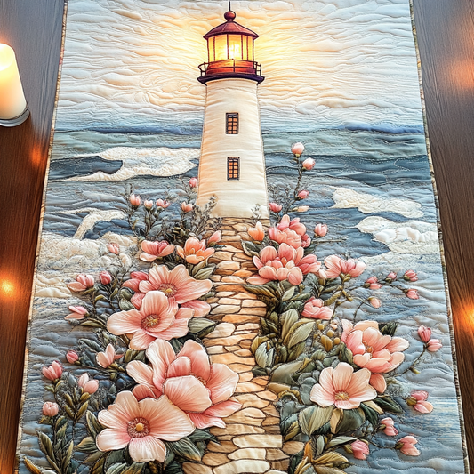 Lighthouse Dream Quilted Table Runner NCU0VH4553
