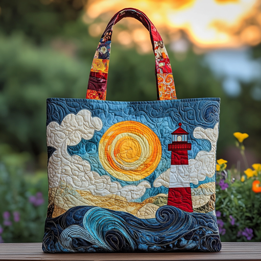 Lighthouse Dream Quilted Tote Bag NCU0DK9291
