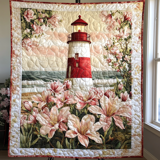 Lighthouse Flora Quilted Blanket NCU0VH4562