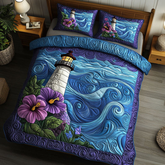 Lighthouse Grace 3-Piece Quilted Bedding Set NCU0NT7244