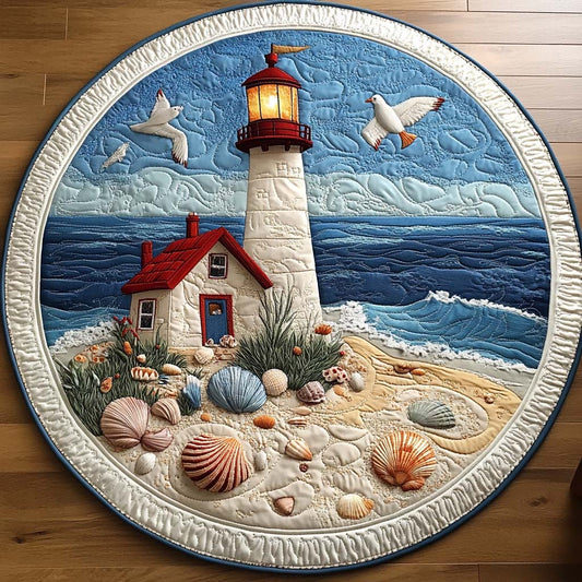 Lighthouse Haven Quilted Round Mat NCU0NT7460
