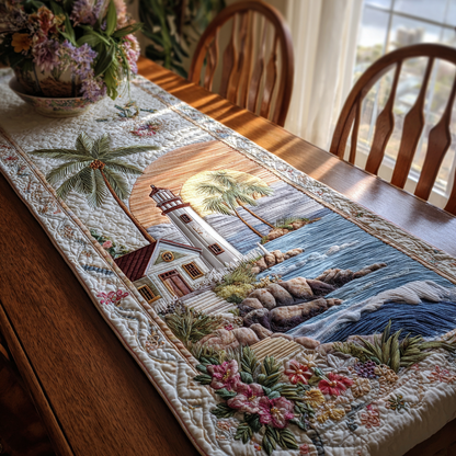Lighthouse Haven Quilted Table Runner NCU0DK8643