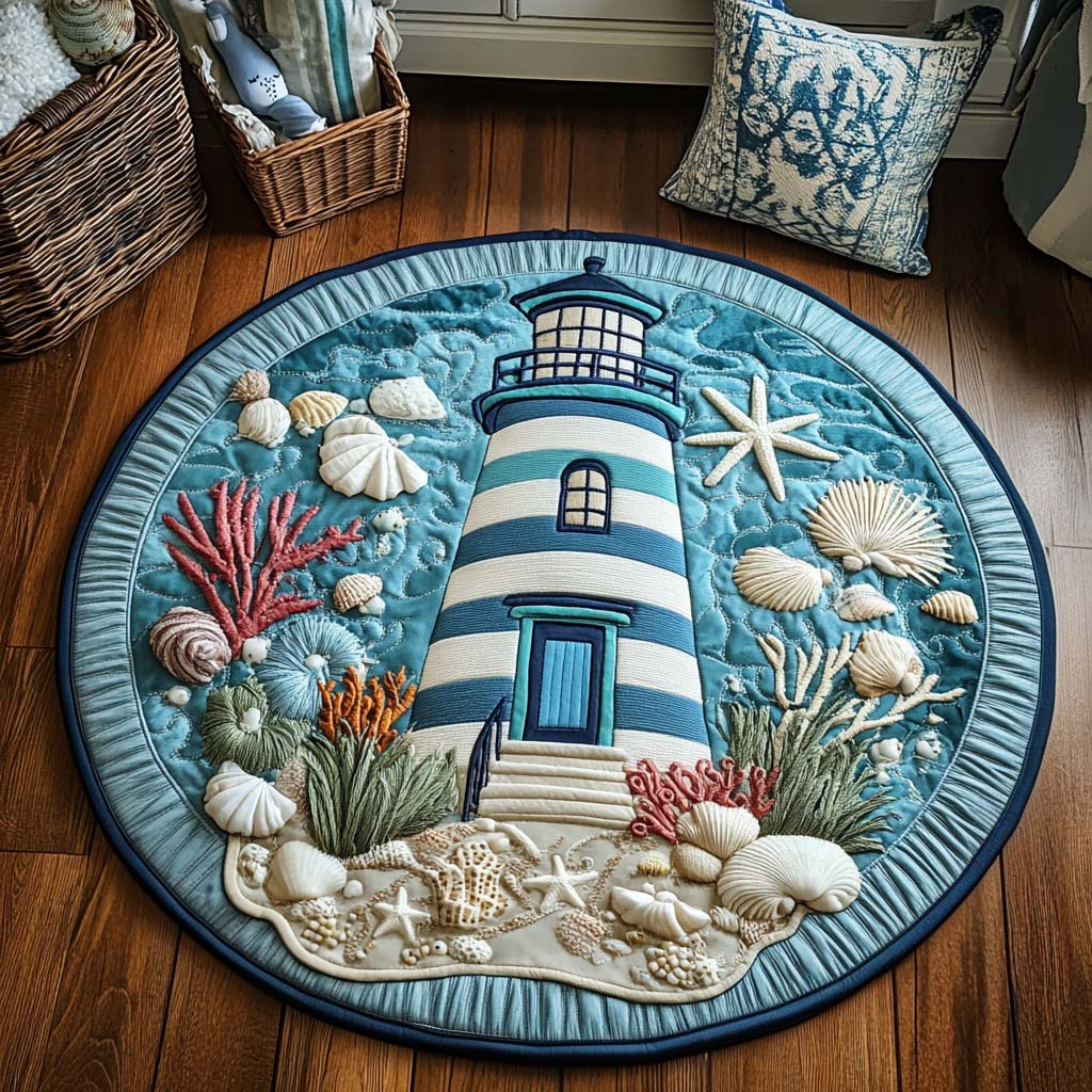 Lighthouse Mirage Quilted Round Mat NCU0NT7461