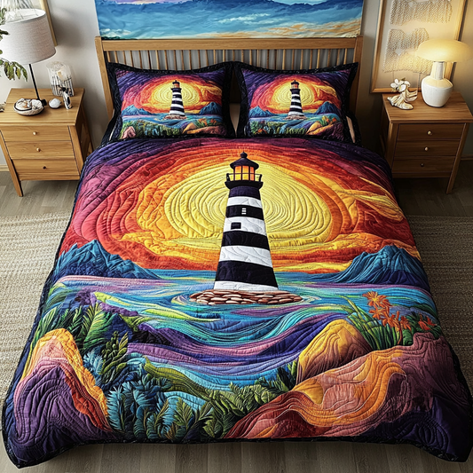 Lighthouse Vista 3-Piece Quilted Bedding Set NCU0VL1397