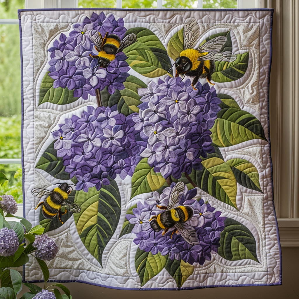 Lilac Buzz Quilted Blanket NCU0NT036