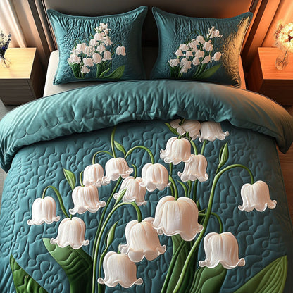 Lily Bouquet 3-Piece Quilted Bedding Set NCU0NT6049