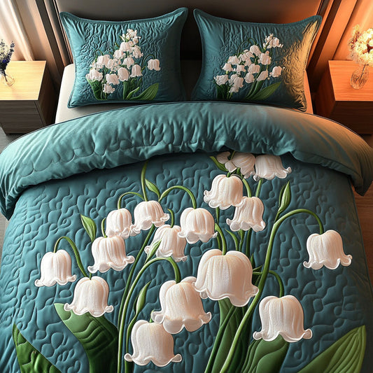 Lily Bouquet 3-Piece Quilted Bedding Set NCU0NT6049