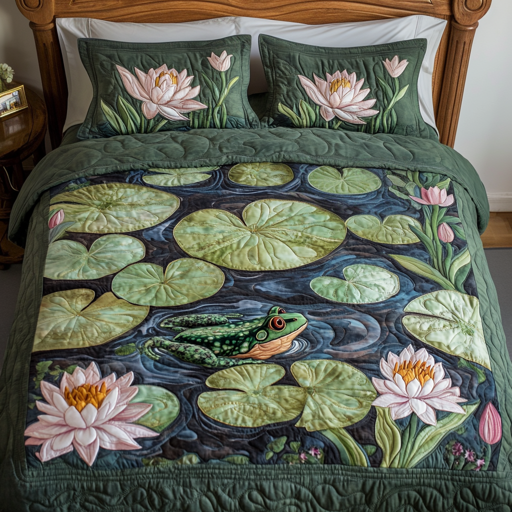 Lily Dream 3-Piece Quilted Bedding Set NCU0VH5784