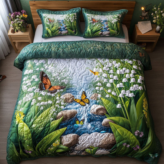 Lily Garden 3-Piece Quilted Bedding Set NCU0NT6057