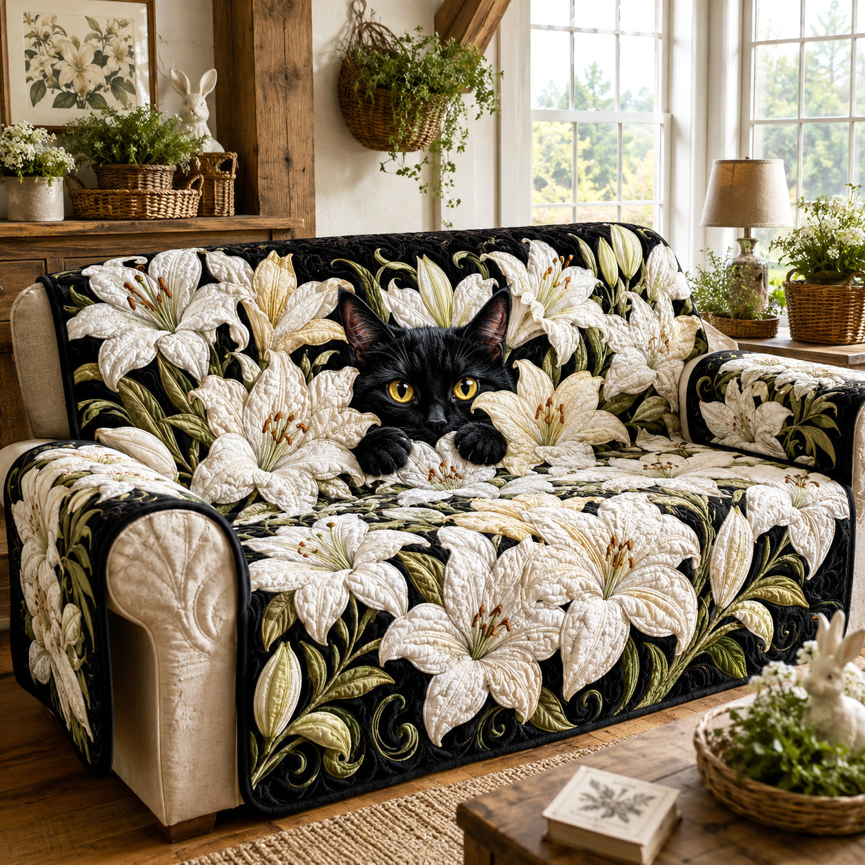 Lily Hideaway Quilted Sofa Cover NCU0TV2018