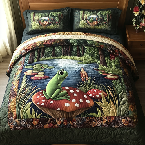 Lily Luxe 3-Piece Quilted Bedding Set NCU0VH4975