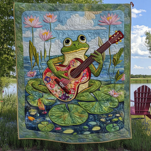 Lily Pad Music Quilted Blanket NCU0PT7170